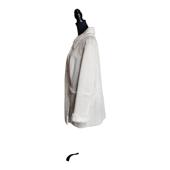 Westbound II Ladies Cream Suede/Leather Sheared Fur Lining - Picture 6 of 9